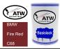 Preview: BMW, Fire Red, C68: 500ml Lackdose, von ATW Autoteile West.